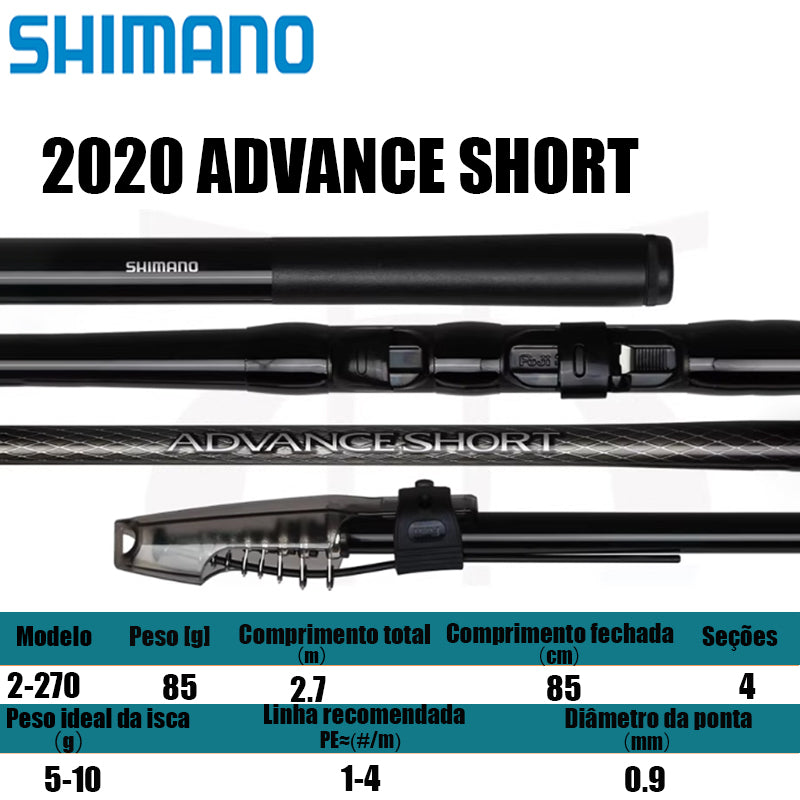 SHIMANO 2020 ADVANCE SHORT 2-270 para molinetes de pesca