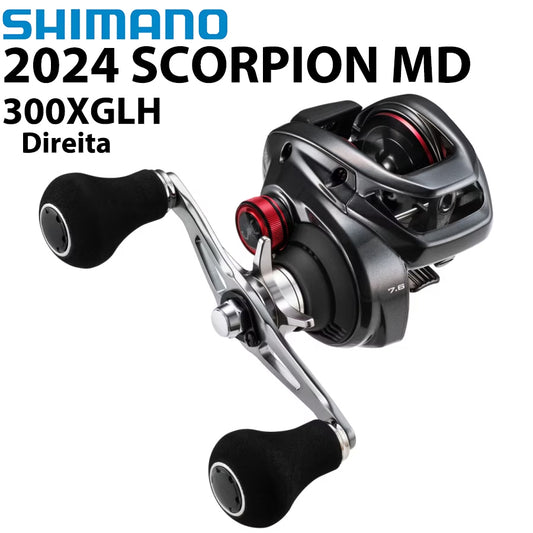 SHIMANO 2024 SCORPION MD 300XGLH Carretilha Direita