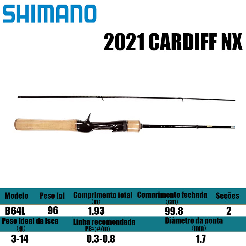 SHIMANO 2021 CARDIFF NX B64L para carretilhas de pesca