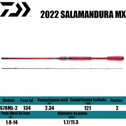 DAIWA 2022 SALAMANDURA MX S78ML-2 para molinetes de pesca
